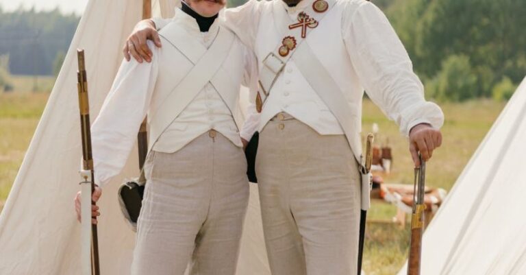 Battlefields - Men in Old Military Uniform