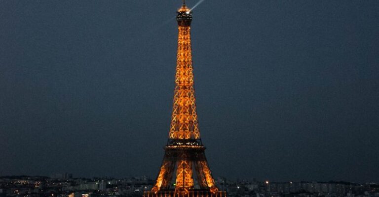 Night Tours - Lighted Eiffel Tower at Nighttime
