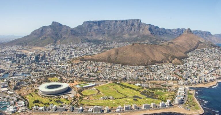 City Beaches - Aerial Shot of Cape Town South Africa