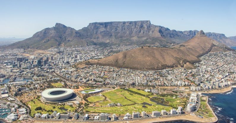 City Beaches - Aerial Shot of Cape Town South Africa