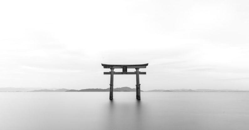 Historic Sites - Pagoda in Gray Scale Shot